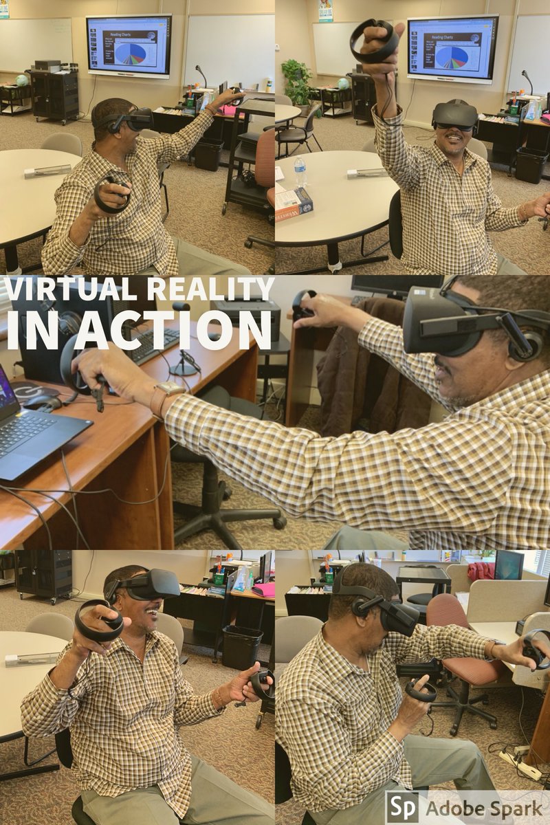 AdultEdANCVR's tweet photo. Class today was a great experience for the adult learners. The #VR experience #MoonlandingVR really let the learners get “up close and personal” with the solar system. #BBCHomeAVRSpacewalk was so engaging and gave the learner a new appreciation for space travel. #teachingwithvr https://t.co/XG5ECqUBid