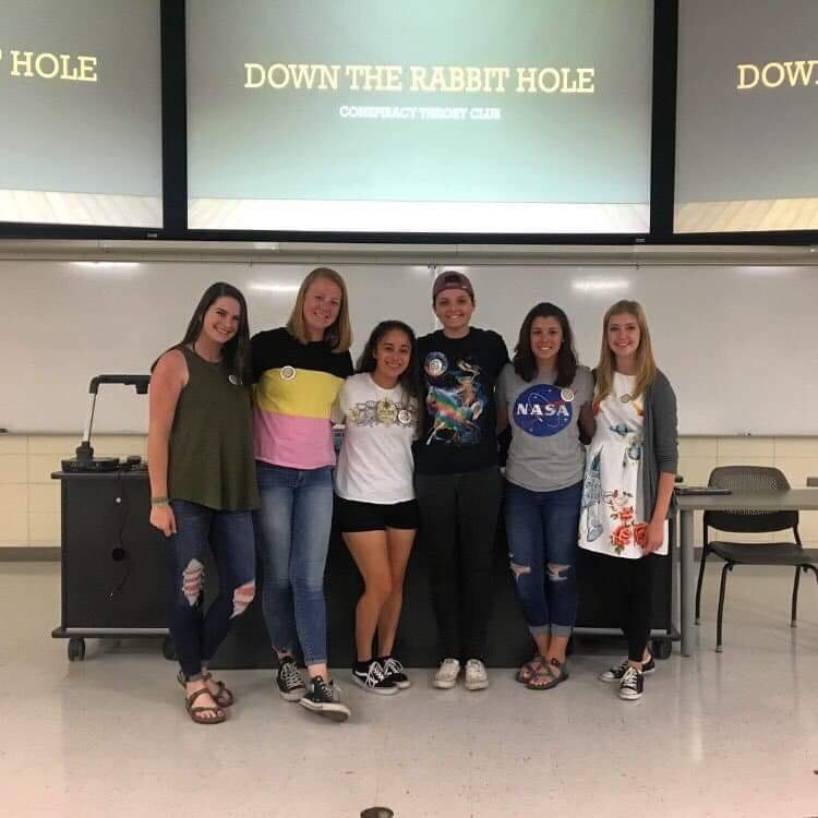 hunterhusted4sa's tweet photo. Fun fact about our Vice Presidential candidate: 

Amanda is co-founder and president of the Down the Rabbit Hole: Conspiracy Theory Club. The club meets every Sunday to discuss a wide variety of famous conspiracy theories. https://t.co/swCp0IucgP