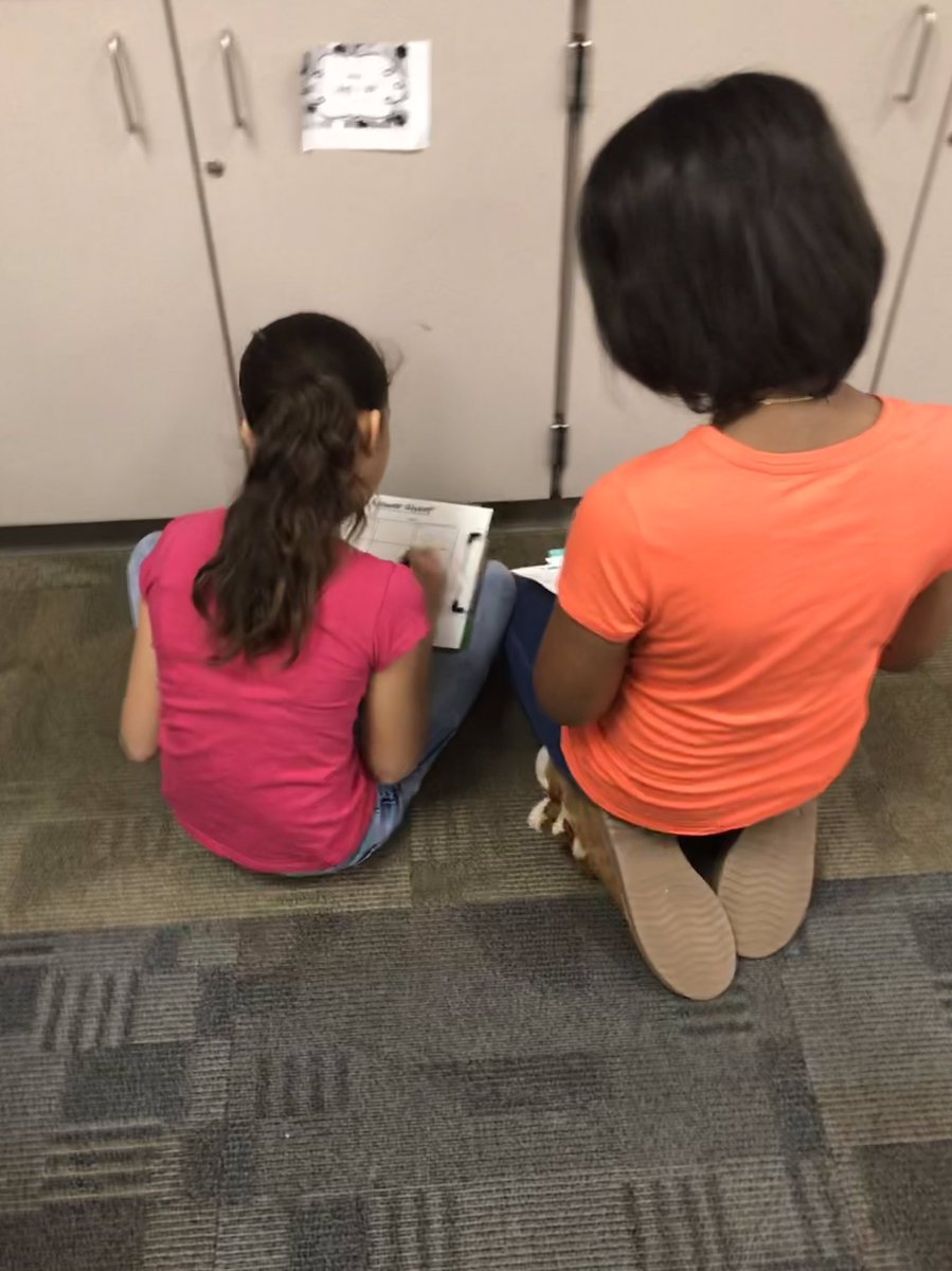 MissSabol's tweet photo. Super proud of this class for completing review problems all around the room with their partners! They found all 16 and showed their powers of ten strength! #CIArocks https://t.co/VrftNYxHUK