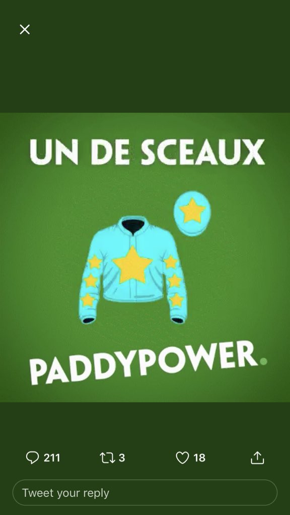 DorganAlan's tweet photo. @paddypower https://t.co/e0j6bWz09M