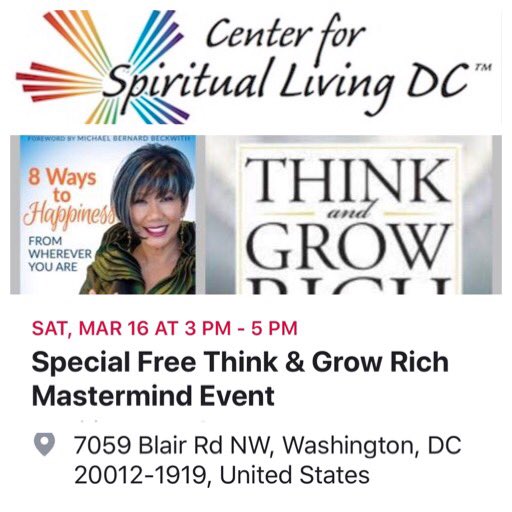DrMarissaPei's tweet image. Is money the root of all evil? Heaven NO! It’s time to balance out all the lack and limitation BS (Belief Systems) and understand that we can plug into limitless abundance Join me Sat 3-5pm FREE sponsored Center for Spiritual Living DC!! 
#success
#napoleanhill 
#thinkandgrowrich