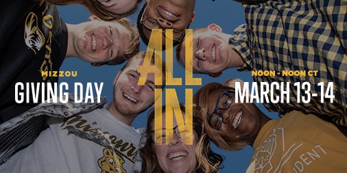 Alright, STL Tigers, we need your help today on #MizzouGivingDay! Give now and your donation to our scholarship fund will be matched: givingday.missouri.edu/maa-scholarshi…