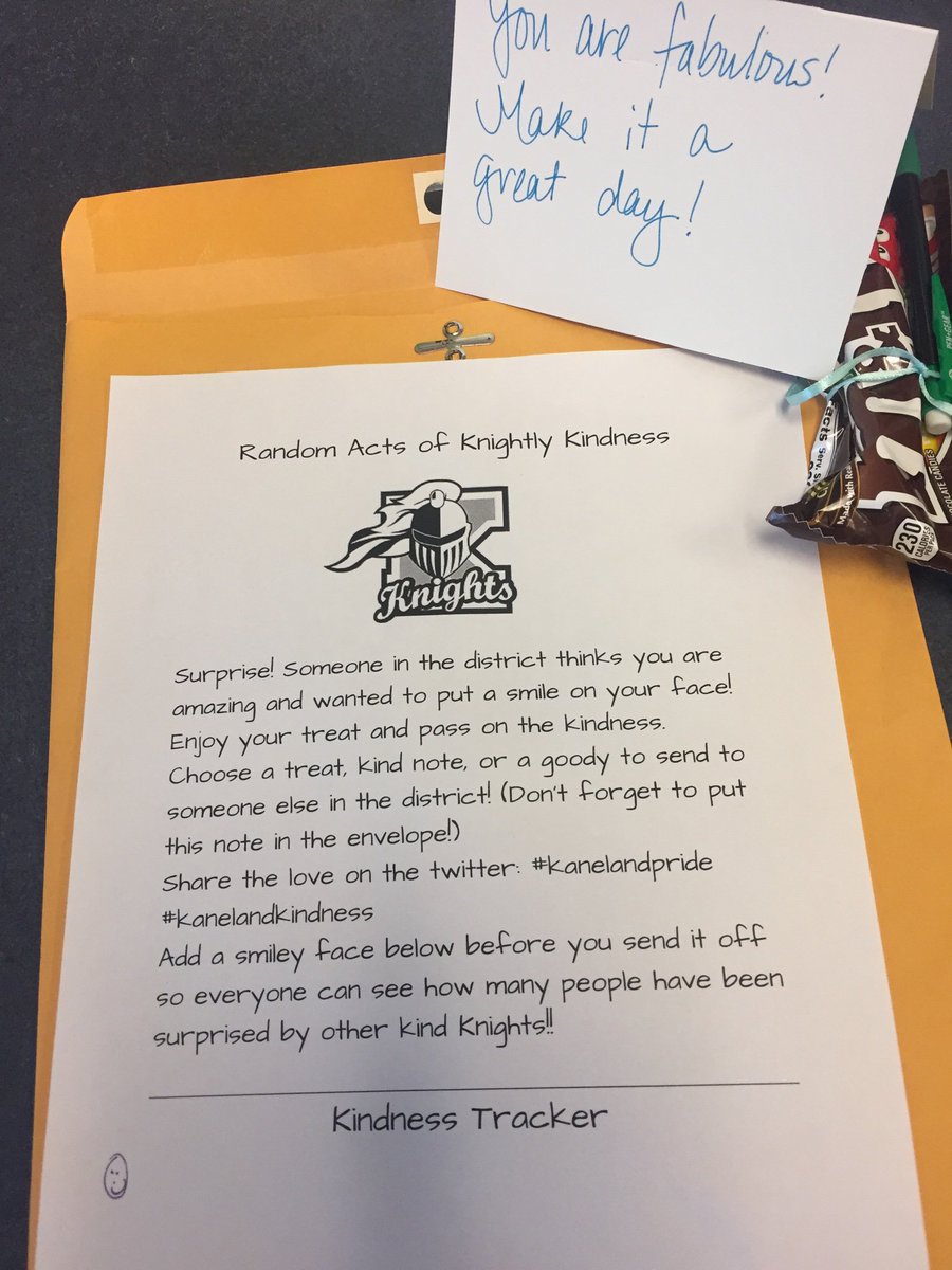 MrsB_KME's tweet photo. Just made my day to find this special treat in my mailbox this morning. 😊 Thanks!  Will continue to pay it forward. #kanelandpride #kanelandkindness https://t.co/IAZEotJaPl