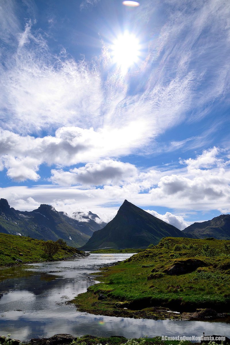 "Sol lofotonero." #LugaresConEncanto #MomentosConEncanto #Fredvang #Lofoten #Noruega #ACmosNoruega