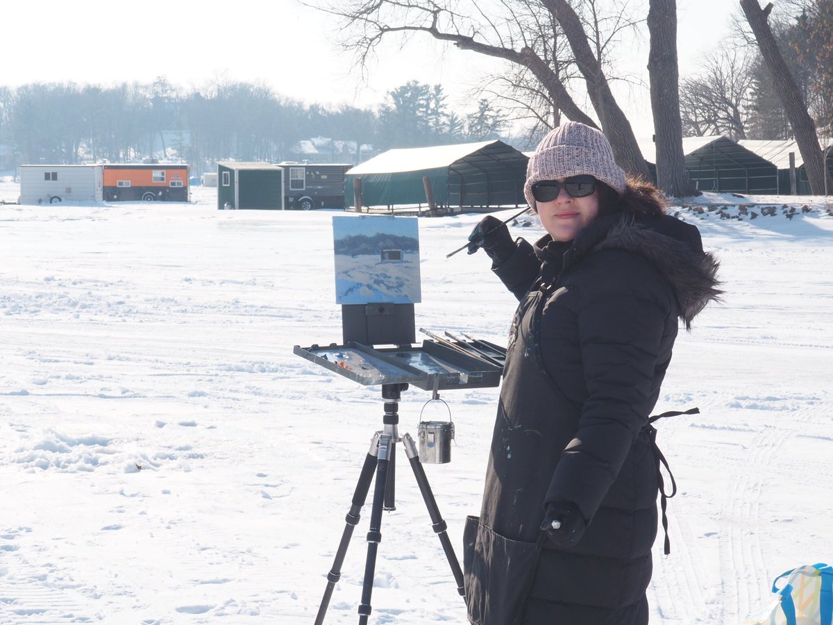 AbbeyFitzgerald's tweet photo. @aprilwensel I love painting on location. A hobby is a great thing! #MySideProject https://t.co/bUD5omVomz