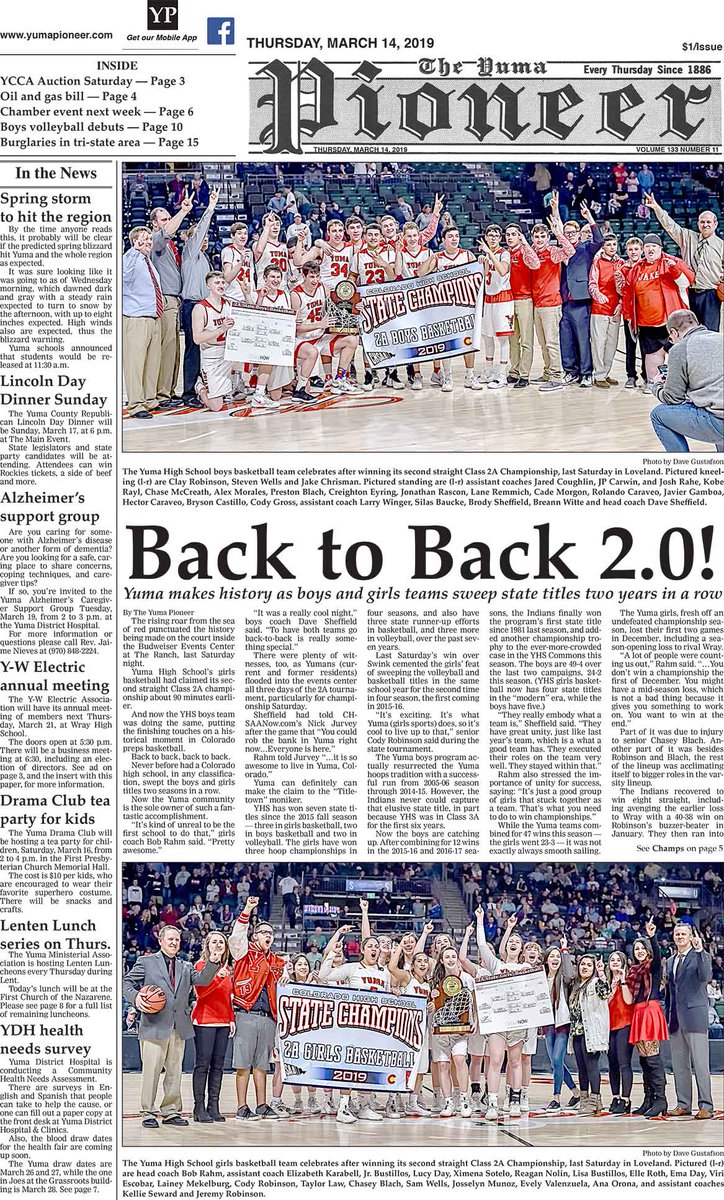 tonyrayl's tweet photo. This week's Pioneer now at most news stands around town. Local subs are at the post office. #blizzardtime #backtobackX2 https://t.co/RB9k2yOIol