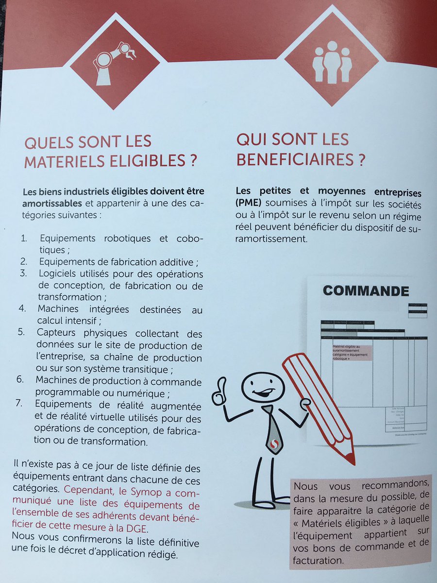E_Perdriat's tweet image. Tout ce qu’il faut savoir sur le #suramortissement ( doc #Symop ) à utiliser sans modération pour vos investissements en #robotiqueCollaborative grâce à votre #integrateur  dédié #UniversalRobots à #Nantes :
#Cobot6Axes by #AbcoEurope, acteur #FrenchFab #ApporteurdeSolutions .