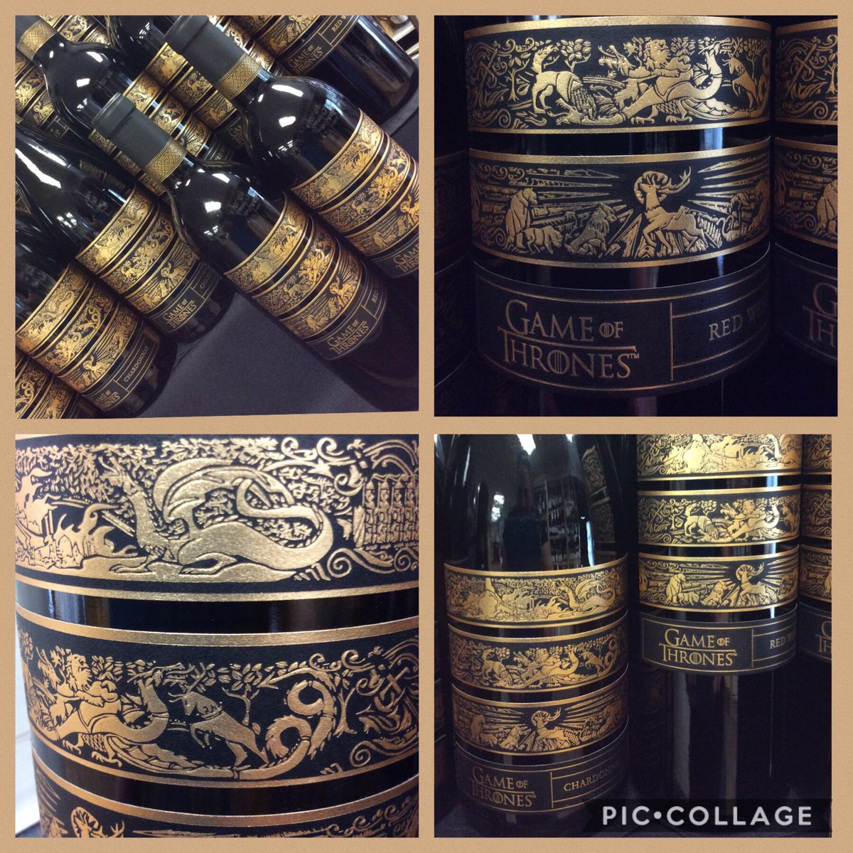AI_WineShop's tweet photo. Can you feel it??? 

WINTER IS COMING! 
Get your bottle of Game of Thrones wines for the final season. Season 8 starts in less than a month on April 14. 
#gameofthroneswines
#winetastic
#aiwc https://t.co/0WGdR4oTvv
