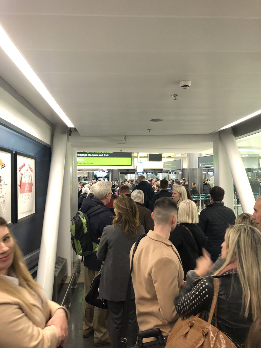 Long queues at immigration in <a href="/DublinAirport/">Dublin Airport</a> again tonight and the e-gates are not in use. A consistently poor show. Is it a tech issue or a union issue??
