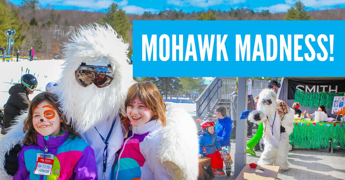 facebook.com/events/3676999…

This Saturday at Mohawk Mountain join us for Mohawk Madness! It's a beach themed snow party that will include prize coconuts hidden on the mountain, face painting, snow castle building with <a href="/createacastle/">Create A Castle</a> , tropical limbo, photos with yeti and much more!