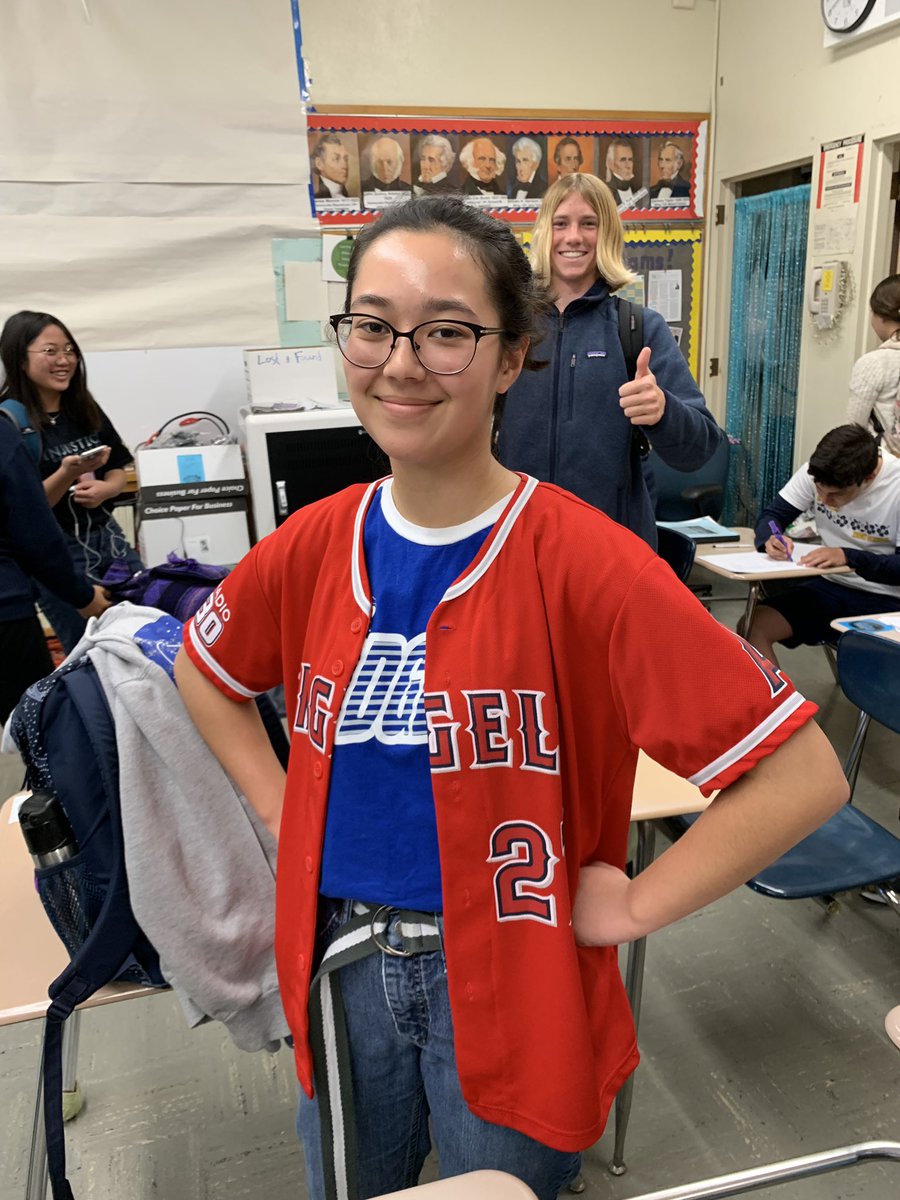 MsTinaBraswell's tweet photo. Unity through Play! Ran into one of my faves @haileym00re also rocking Dodger Blue &amp; I can always count on my buddy teacher Ms. Sanchez to represent! Lindsey took a diplomatic approach #unityweek #sports @RamHiASB @RamsFocus https://t.co/yyyWJNNVTr