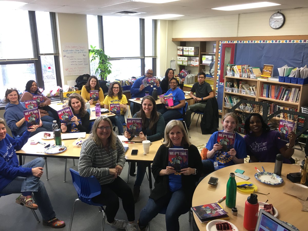 paula_spring97's tweet photo. An amazing group of educators met today &amp; began a conversation on equity, access, and the quest to be who our students need us to be! Thanks to @MisterMinor  for writing this inspiring text! #whittierschool97 #oakpark97 #wecoach97 https://t.co/3wQYd1QUyM