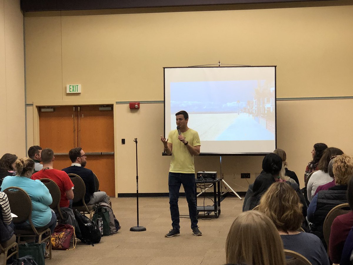 johnnorlin's tweet photo. “Your first thought doesn’t have to be your last thought.” @KyleWillkom #WACA19 https://t.co/pkxfgArinn