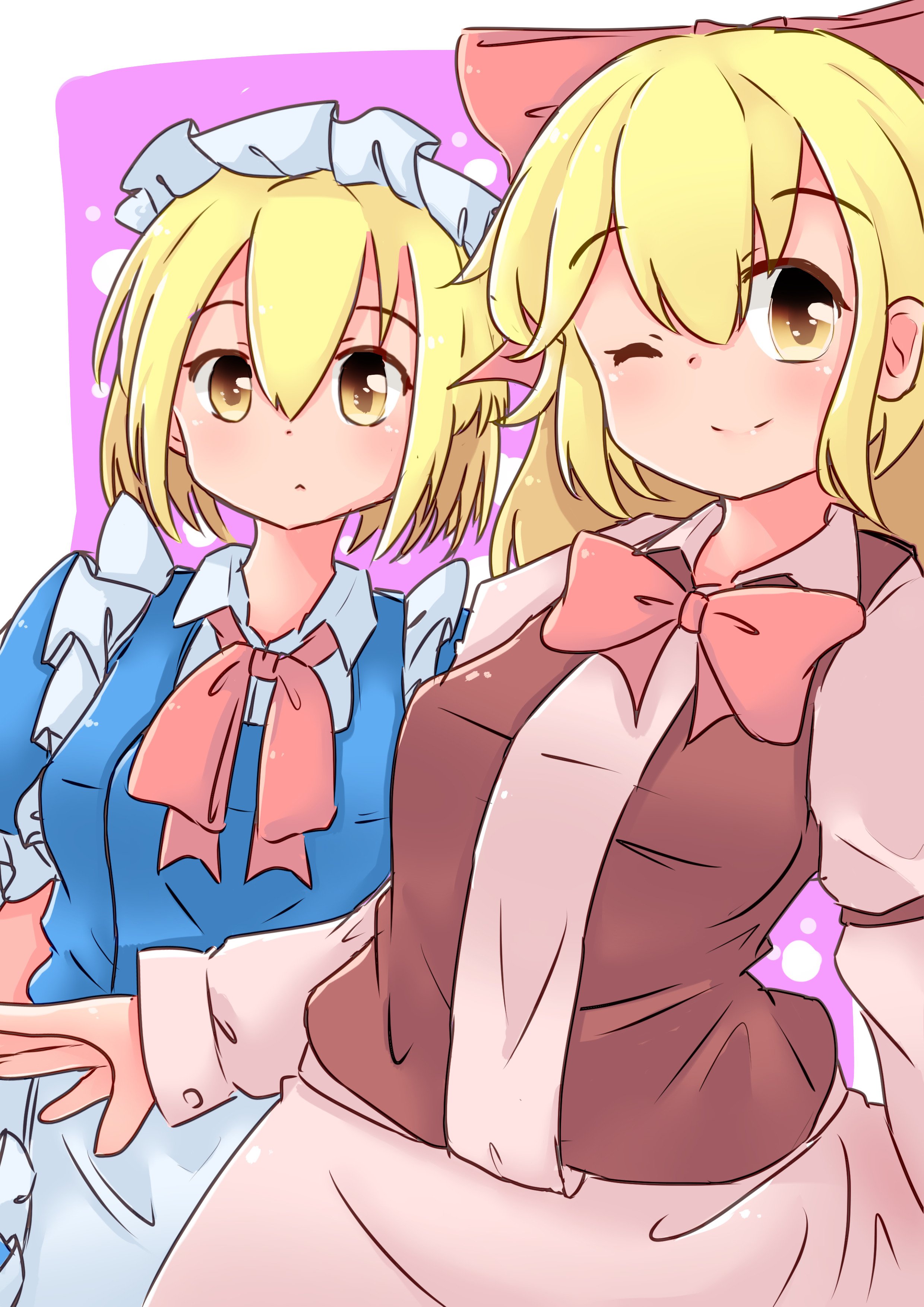 でばあ Commissions Open 0 4 Gengetsu And Mugetsu A Commission For Exfodes Touhou 東方 東方project 幻月 夢月 T Co Gn08f0s6 Twitter