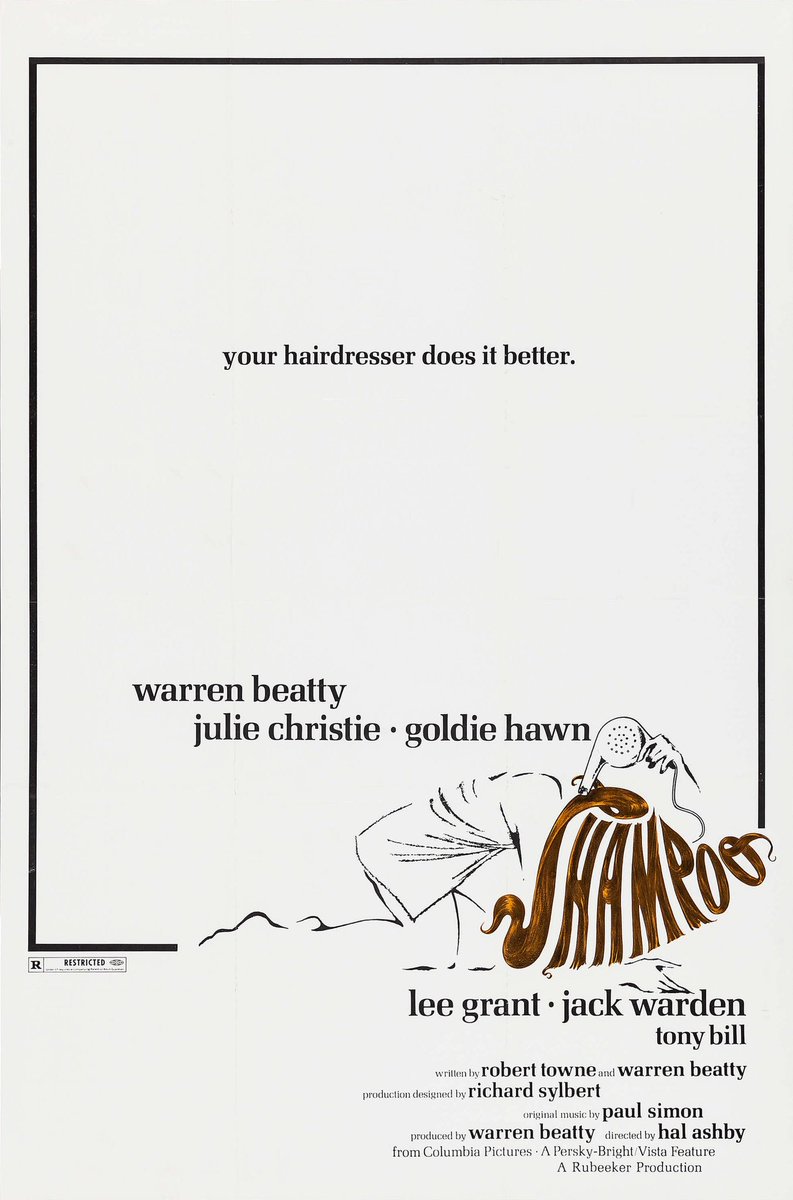 FilmNewsNos's tweet photo. 🎬MOVIE HISTORY: 44 years ago today, March 13, 1975, the movie ‘Shampoo’ opened in theaters!
#WarrenBeatty #JulieChristie #GoldieHawn #LeeGrant #JackWarden #TonyBil #JayRobinson #GeorgeFurth #RandyScheer #SusannaMoore #CarrieFisher https://t.co/a9wMWBiWsZ