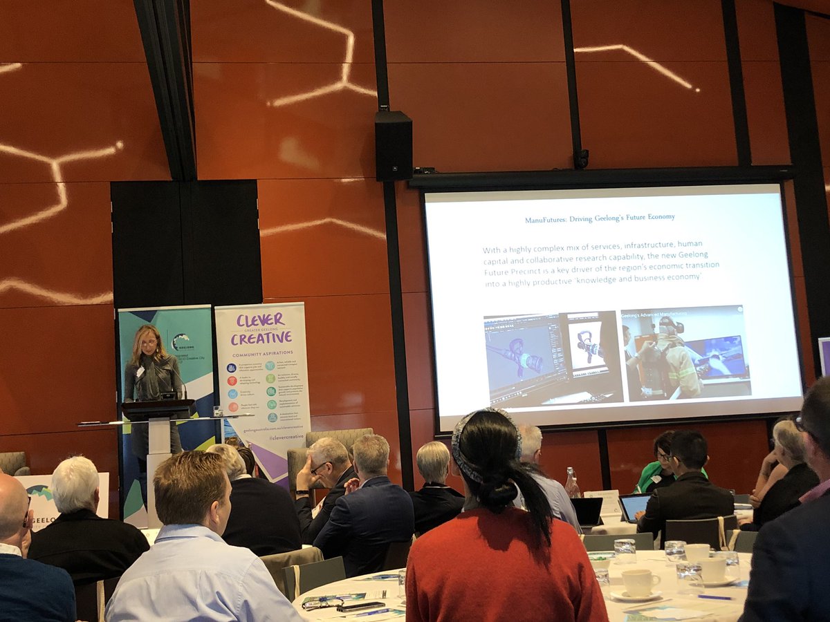 Loving the presentation by @Deakin Professor Tuba Kocaturk on design. Part of the discussion around @GreaterGeelong ‘s @UNESCO #CityOfDesign designation. #designthinking #innovation