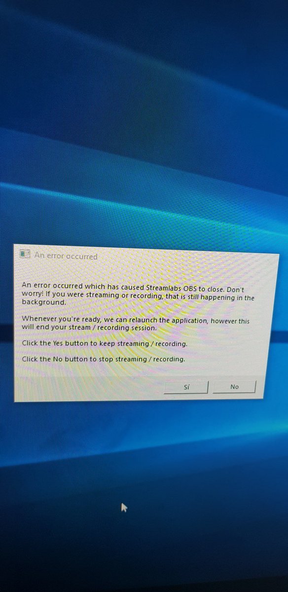lenvers86's tweet image. Quiero abrir la aplicacion y me aparece esto..ayuda @streamlabs  #streaming #help #ayuda