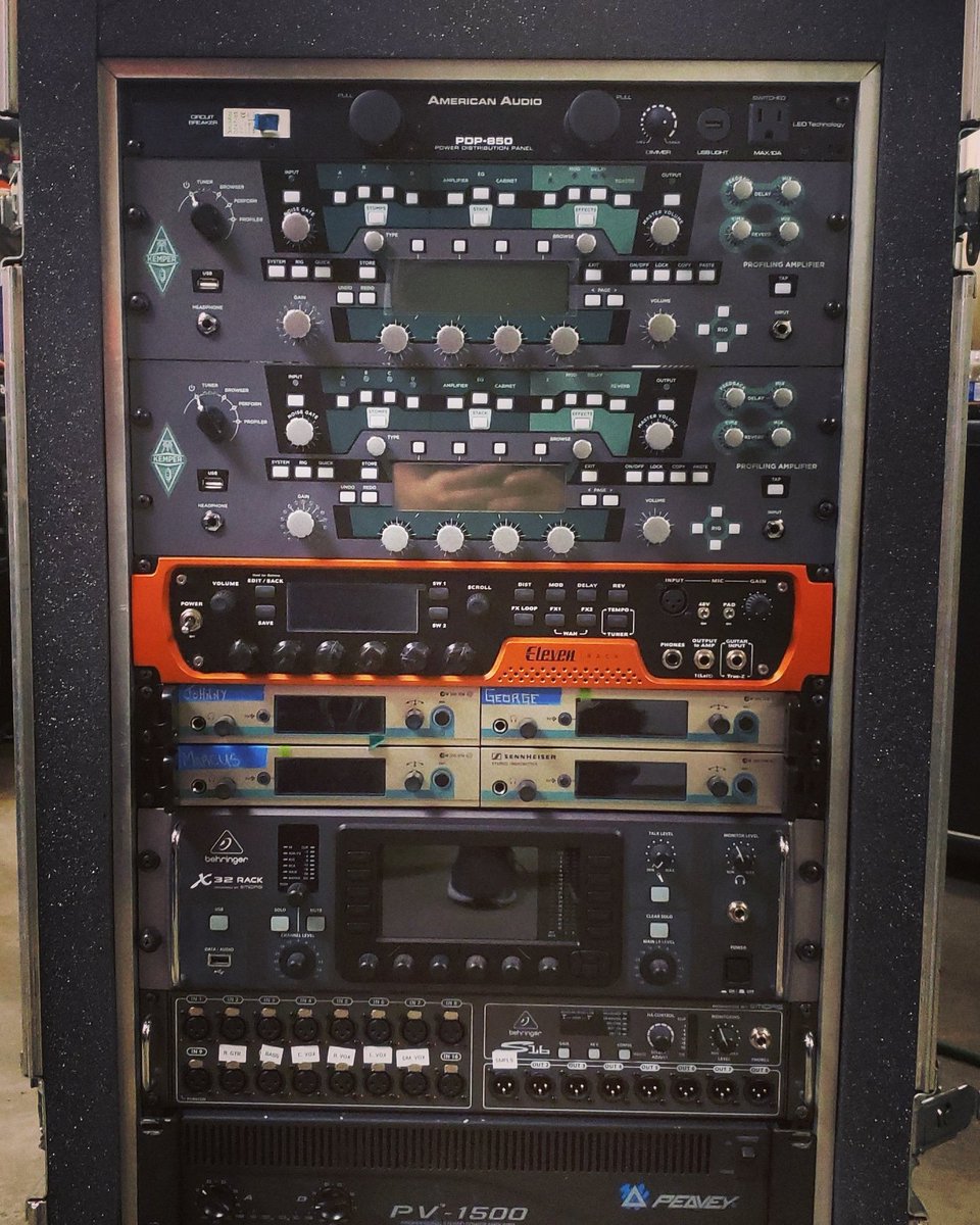 New <a href="/NeverWakeMusic/">NeverWake</a> touring rig - ✔️ #audioporn #rock #metal #tourlife