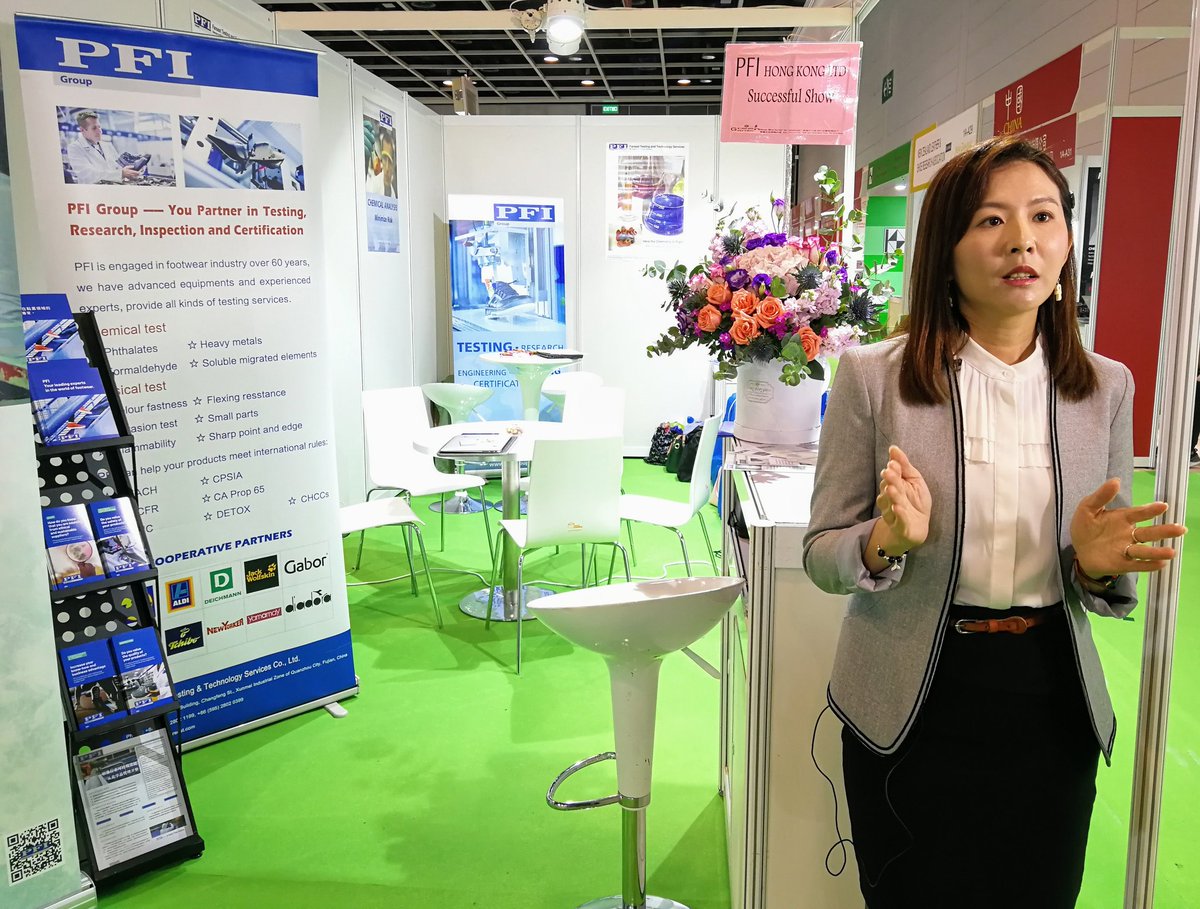 APLFHK's tweet photo. Transparency and Traceability are the two pillars of Sustainability - according to Candice Wong, Managing Director of PFI Hong Kong Testing Institute. Check them out at https://t.co/cnInWUy2kl #APLF #aplf2019 #hongkong #Sustainability #testing https://t.co/8e1jrkNBtb
