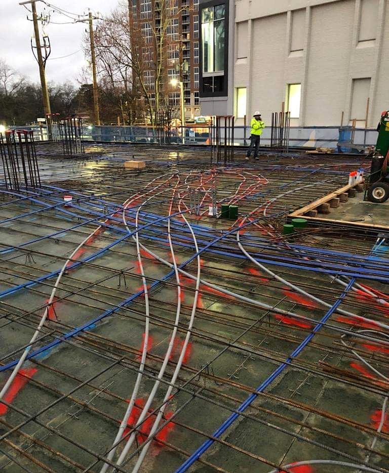 InfoLeworkforce's tweet image. TEAM LEW AT WORK. Residential building construction. Another view of our work checking up on electrical installs during concrete pour.

I know we're biased, but isn't our job the best in the world?
#Electricians #Atlanta