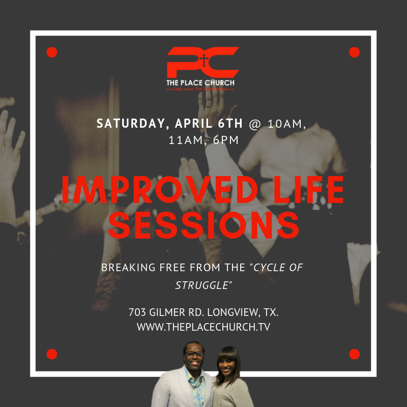 pastordoc's tweet photo. Our "Improved Life Sessions" are Saturday, April 6th at 10am. @TPIChurch , 703 Gilmer Rd. Longview, Tx. Make plans to attend! #improvedlife #Christianliving #lifecoach #docmurphyministries #supernaturalliving #faith https://t.co/Im7Lc692pn