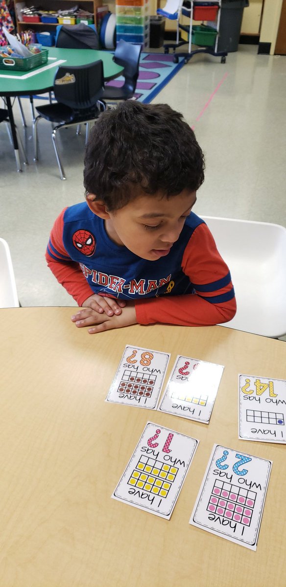 MrsFunaro's tweet photo. Club Success friends practicing teen numbers while having fun playing I Have, Who Has?  Great job! @MrsFunaro @SEM_Dalers https://t.co/GzeHA90BKe