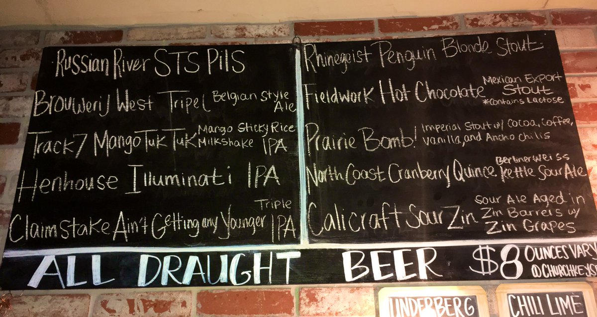 Tonight’s tap list ALSO Beer with Soul <a href="/djslopoke/">Slopoke Rawdriguez</a> every Wednesday!
