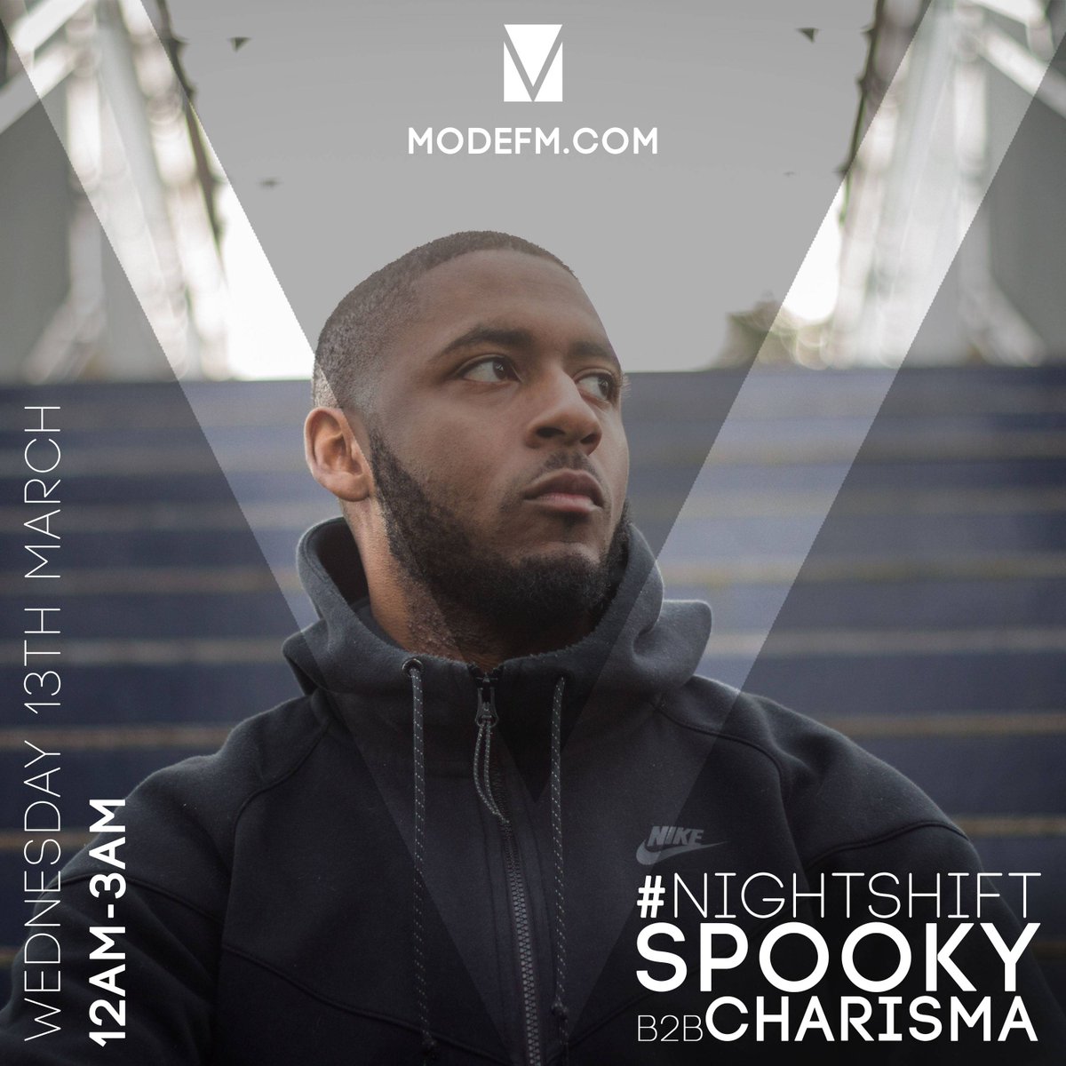Moderadiolondon's tweet photo. Spooky B2B Charisma - @spartanspooky @charismamixes 

00:00 - 03:00

Live on https://t.co/5hPu3ETr65 or Tunein Radio 

#ModeFM #Grime #Nightshift https://t.co/eTAeevy9eX