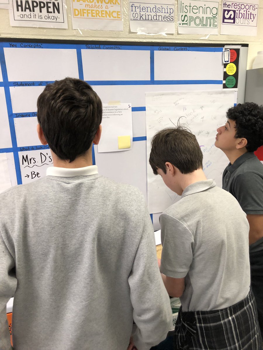 AMS_Science's tweet photo. @AnnapMSAACPS 8th graders understanding the historical events that led up to the formation of #FEMA for task 1 oftheir #MYP assessment; Built to Last. #aacpsawesome #amsscience https://t.co/aSBKei9tLG