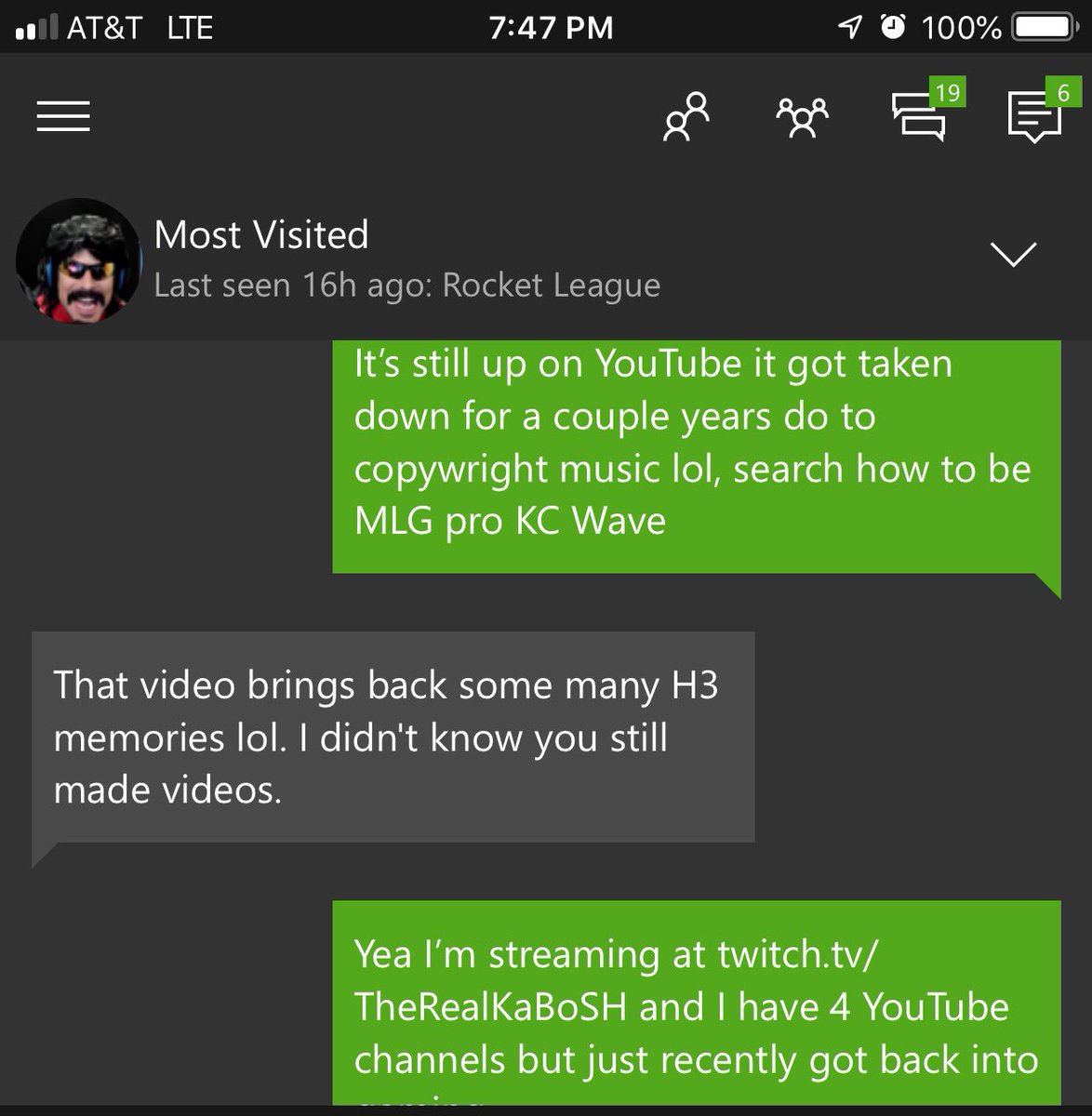 Andy_aka_KaBoSH's tweet photo. It’s pretty cool almost every time I hop on to play halo MCC someone remembers me from a YouTube video series we made over 10 years ago! @KCWAVE @KMaddify @Lan2theG #mlgpro #kcwave #kabosh https://t.co/ertuB1cqi4