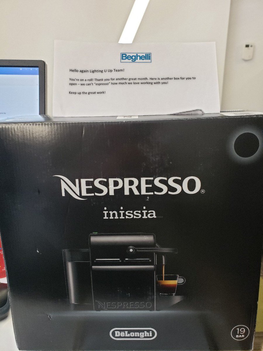 LIGHTINGUUPINC's tweet photo. Hey @BeghelliCanada we can't "Espresso" how great #BoxLed is. #whatsinthebox #industriallighting https://t.co/eIU7rEf4hr