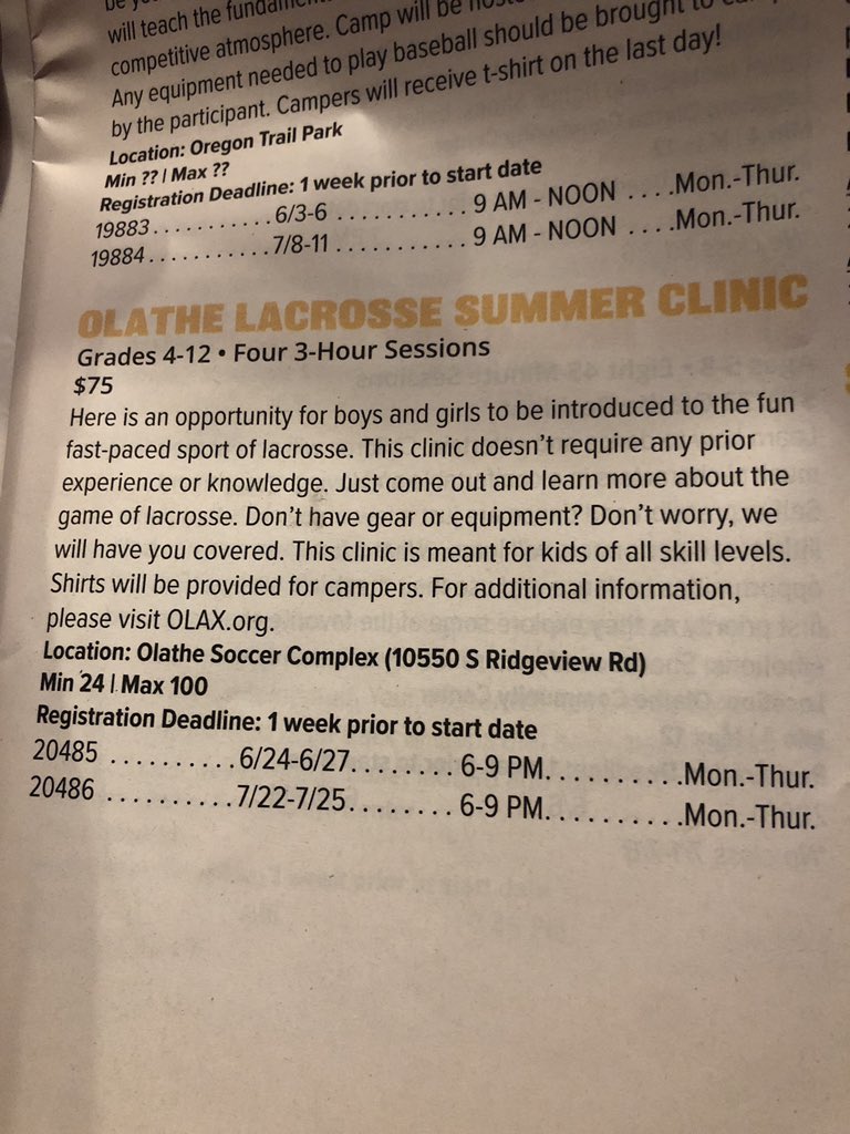 OlatheLacrosse's tweet image. Omg omg omg !!! 

OLAX is so excited - thank you for working with us - @OlatheParksRec !!!  

We are so stoked for the future of lacrosse 🥍 in the Olathe community ! 

#olax #olathelacrosse #olatheproud