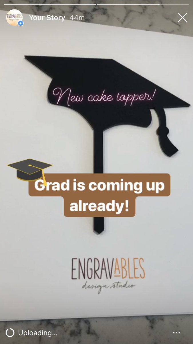 EngravablesDS's tweet photo. Graduation is coming up fast. I’ve got you covered for party items and some small gift ideas too!

#graduation #classof2019 #caketopper #letthemeatcake #gifts #yeggifts #yeg #shoplocal #laserengraved #acrylic #yeglaser #engravablesdesignstudio https://t.co/6wY4g15enT