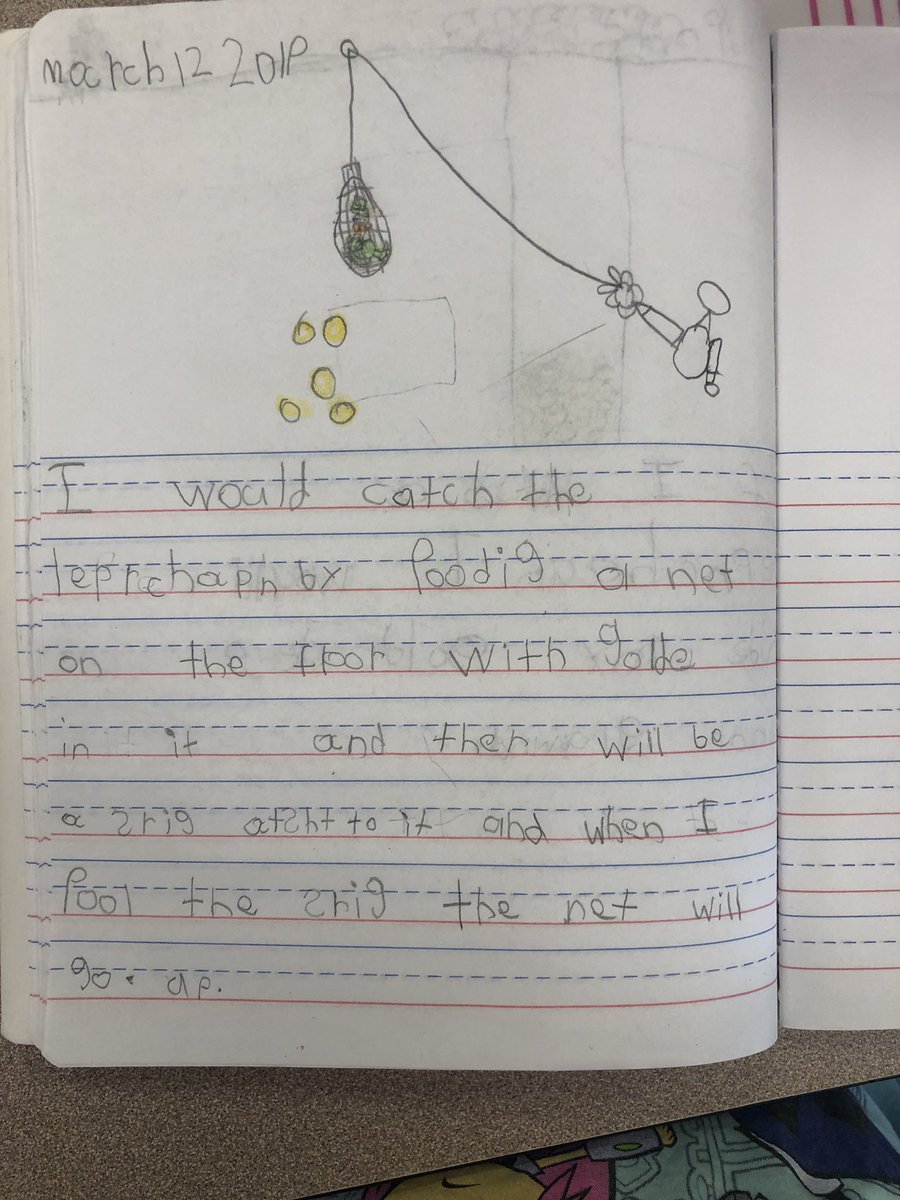 KinderSAILing's tweet photo. SO proud of these sweet Kinders! How would you catch that sneaky leprechaun?🍀 #KindersCanWrite 😍 https://t.co/I0FRuaBVOU