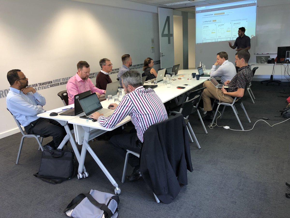 josh_madgwick's tweet photo. Day 2 of DNSP workshops! @ourANU team in seasonal Melbourne presenting on the ease of accessing #solar data and obtaining a utility scale #solarforecast
Did I hear you say “impressive!”? 👍🏼
@nickengerer @nnamedit @ARENA_aus https://t.co/hzWEsZ3eYo