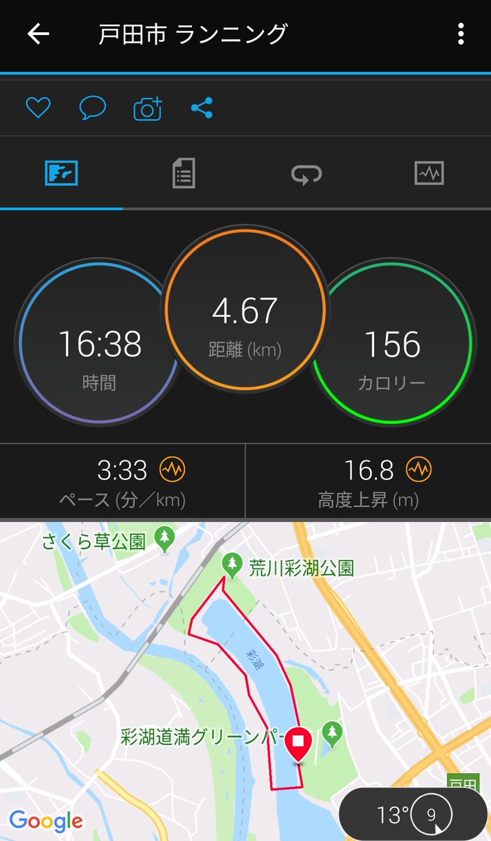 beyantomas's tweet photo. 彩湖にチャレンジし始めて9年。

当初18:41でいっぱいいっぱいだったタイムを毎年少しずつ更新し、昨年17:10まで来ました。が、遂に！

自己ベスト大幅更新できました！

ゴール後、信じられず何度も時計を見返し…(笑)
走り込みは無駄じゃなかった。
結果を出してくれた自分の身体に感謝！！

#彩湖 https://t.co/J5Ka0s4brZ