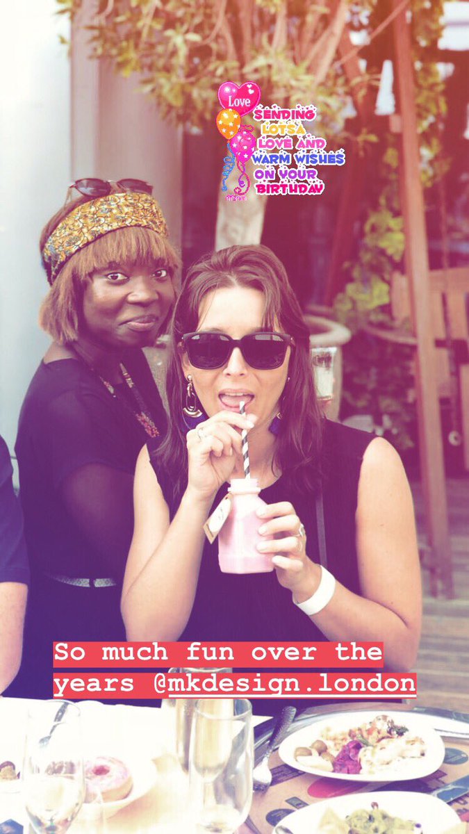 carolelok's tweet photo. Happy Birthday @MKDesign_London. Hope you had the best of day my darling. 2019 is shaping out being a fabulous year. Love you miss 😘🥰 https://t.co/lJWcyeDaWX