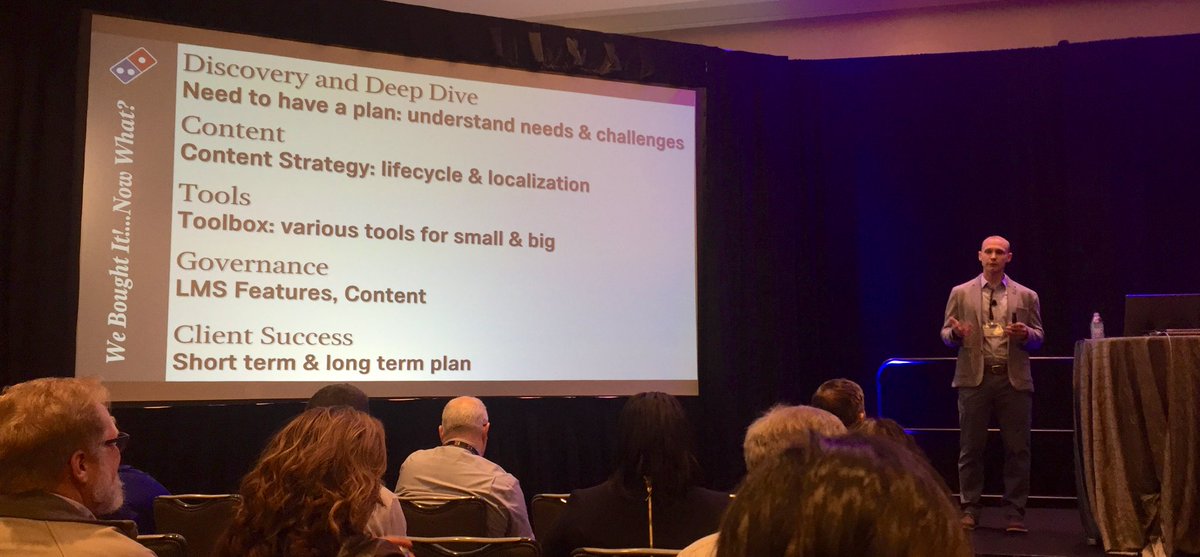 PhilipWagener's tweet photo. If you missed this session, you missed out. Justin and Matt, International eLearning Specialists with @dominos, sharing how they are implementing #AdobeCaptivate on a global scale. I learned so much from your personal stories, thank you for sharing! #AdobeElConf #AEC2019 https://t.co/I52zfgww0F