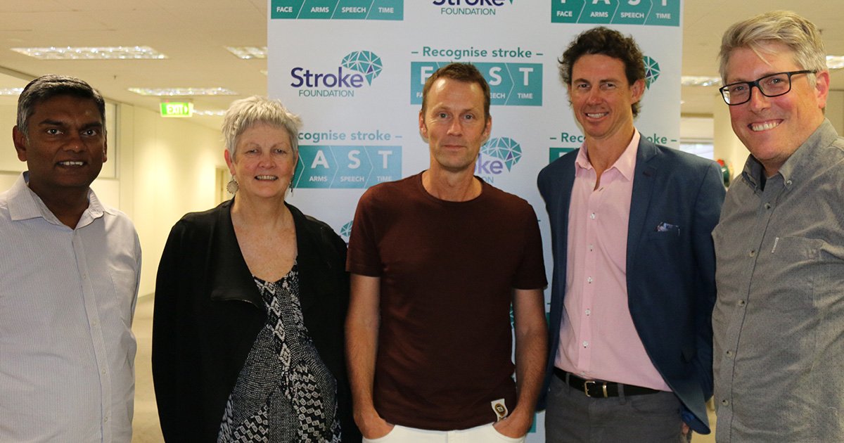 strokefdn's tweet image. Great to have @PerVandvik visit the Stroke Foundation to talk with the ‘Living Stroke Guidelines’ project team bit.ly/2H1qEXb #fightstroke #MAGICapp