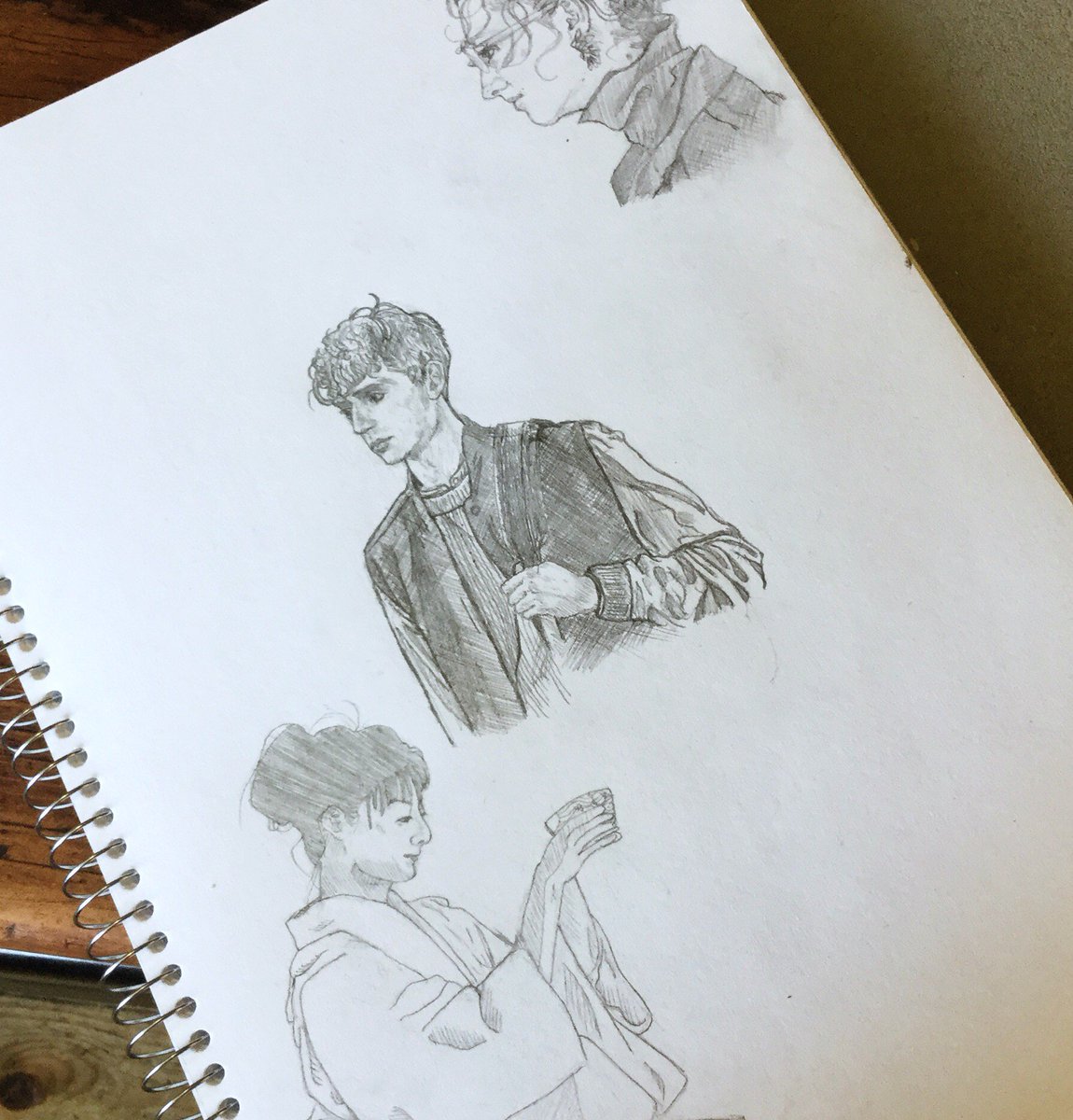 PantofleStaddle's tweet photo. I've been #sketching #random #faces of late to try and find my #style, plus, it's always good to #practice!
~ Jessie
#sketch #sketches #drawing #draw #pencil #greylead #people #work #face #outline #expressions #poses #pose #art #sketchbook #men #women #woman #man #male #female https://t.co/NPOAd9Jkoi