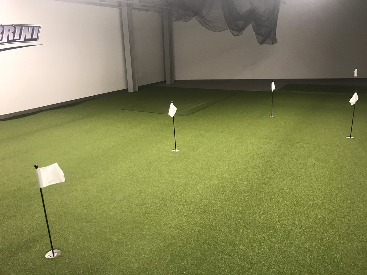 GolfCabrini's tweet photo. The dream of an indoor practice facility is almost complete. Thanks to all who supported this vision. The Men and Women of Cabrini Golf are so grateful and blessed! #simroom #cavishack https://t.co/Y9rWJesbbN