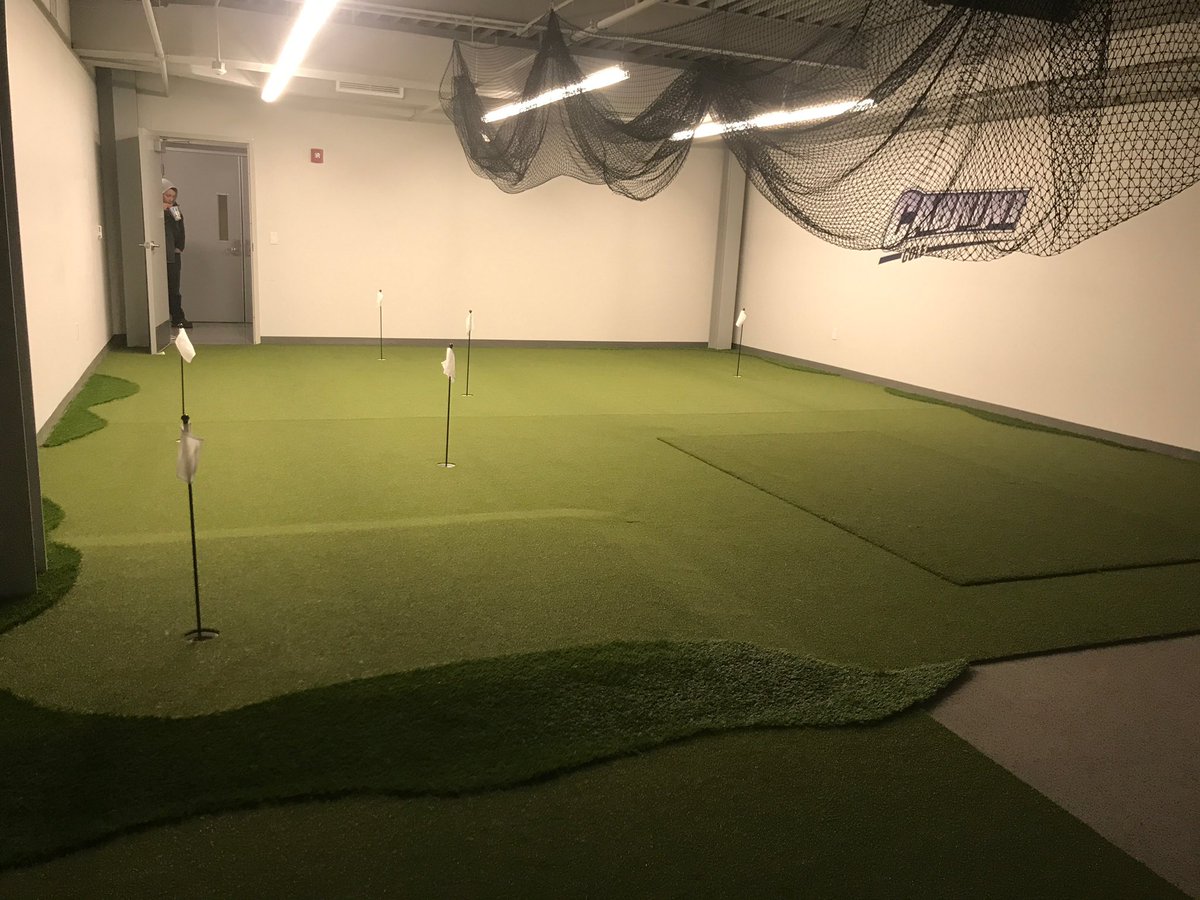 GolfCabrini's tweet photo. The dream of an indoor practice facility is almost complete. Thanks to all who supported this vision. The Men and Women of Cabrini Golf are so grateful and blessed! #simroom #cavishack https://t.co/Y9rWJesbbN