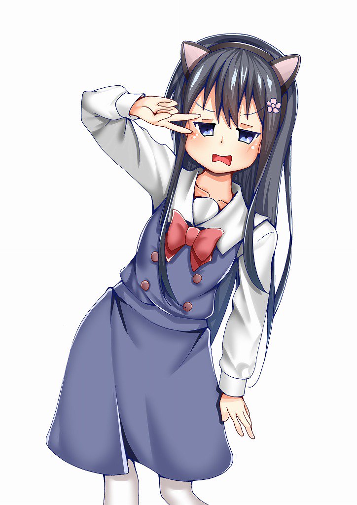 #wataten #わたてん
猫耳花ちゃん描きました～～～～ 