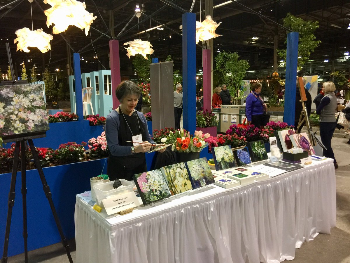 TorFlowerShow's tweet image. ‘ Artist in the Garden’ - Carol Westcott @canadaBlooms@TheGardenClubofTor