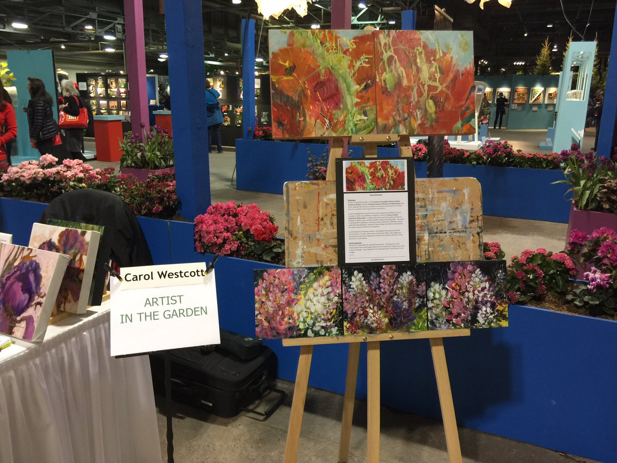 TorFlowerShow's tweet image. ‘ Artist in the Garden’ - Carol Westcott @canadaBlooms@TheGardenClubofTor