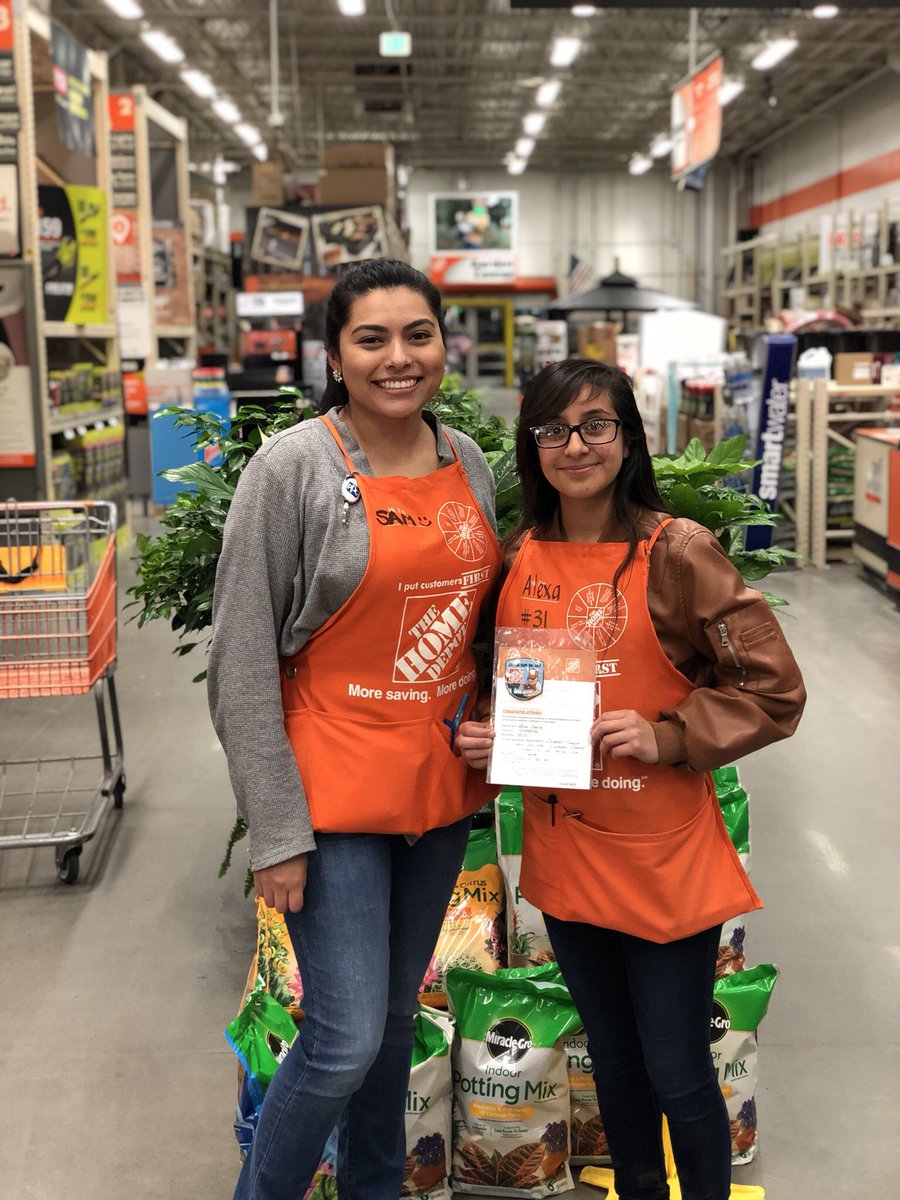 Alexa do sign language? Boom 💥 Recognizing Alexa who is one of our newest associates for her amazing transition to the depot family. Today she blew it out of the water with customer service by doing sign language to help a customer with a disability. Awesome job Alexa!!! #8523