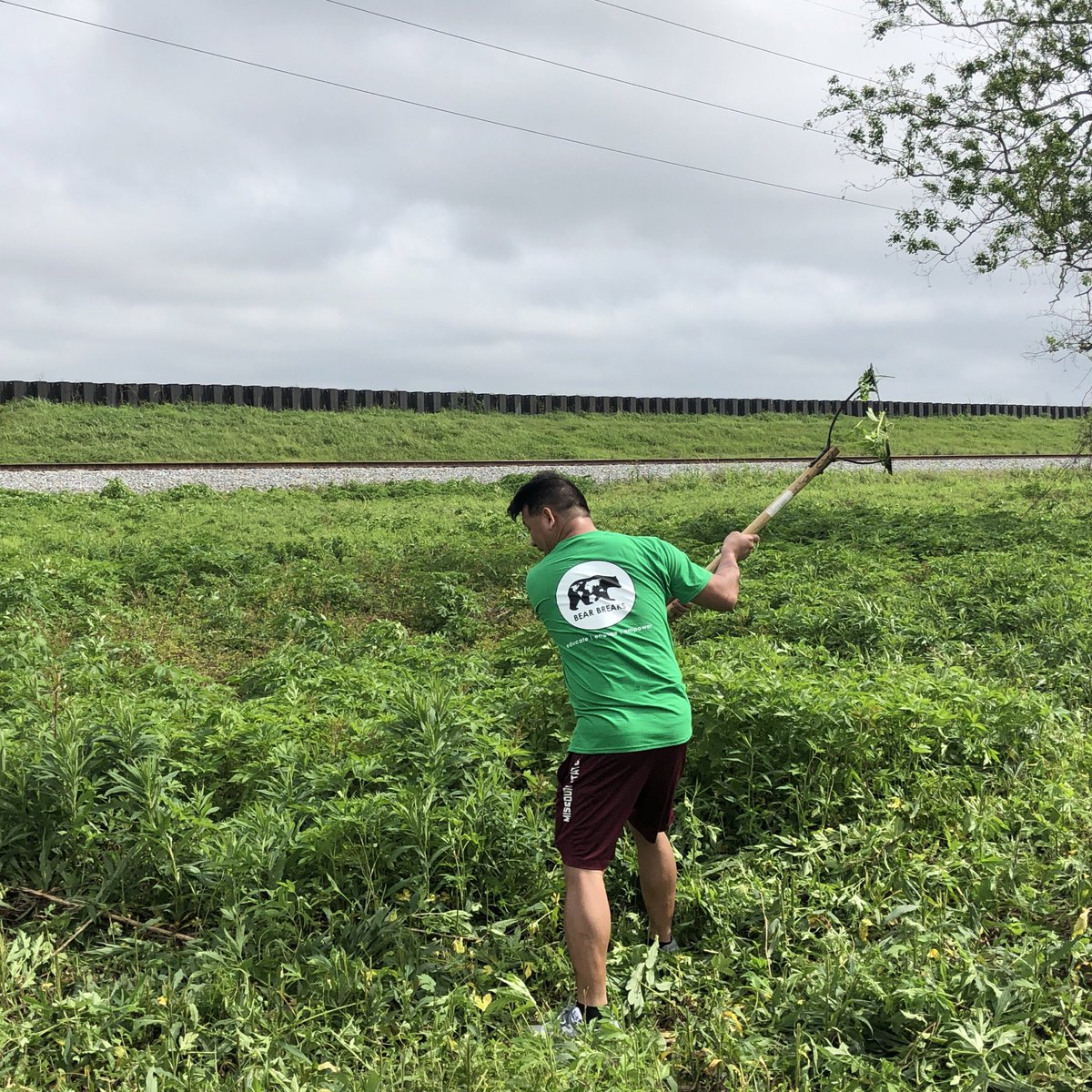 MSUNOLA's tweet photo. WOW. Look at the hard work of all of our #citizenbears today! We are truly making a difference in the lower 9th Ward with Sustain the Nine! https://t.co/RbFlDixTqF