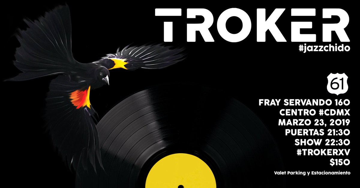 CentralAlgazara's tweet photo. ¡A jazzear tosco!

Este 23 de marzo @trokerofficial está de vuelta en la capirucha en @El61BluesClub 😎

#TrokerXV https://t.co/aErHEun9Gz