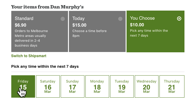 josh_odgers's tweet image. @Hellodrinks_AU "Fast shipping" = 2-3 business days to actually put the items in an eParcel &amp;amp; provide the tracking number. 👎

AND

"1-10 days delivery"? WTF #Hellodrinks

Alternatively @danmurphys the same $10 shipping I get the item tomorrow or cheaper shipping for 2-4 days. 👍