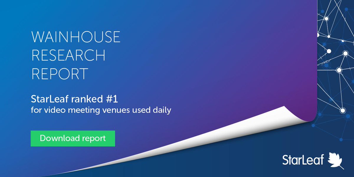StarLeafCo's tweet photo. #StarLeaf is proud to be highly ranked in the Wainhouse Research @WR360 survey measuring end-user perceptions of enterprise video offerings. Read more here: https://t.co/ZCeRJy0zQn #EngineeredForTheEnterprise https://t.co/YJeAKefH8H